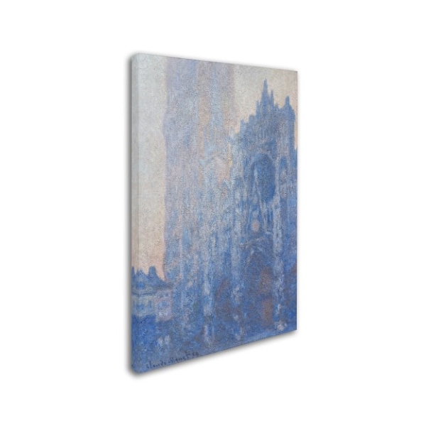 Monet 'Rouen Cathedral Facade' Canvas Art,22x32